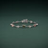 Multi-Color Heart Diamond Bracelet