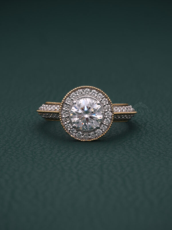 Halo Solitaire Diamond Ring