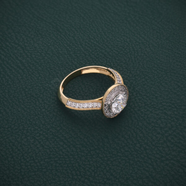 Halo Solitaire Diamond Ring