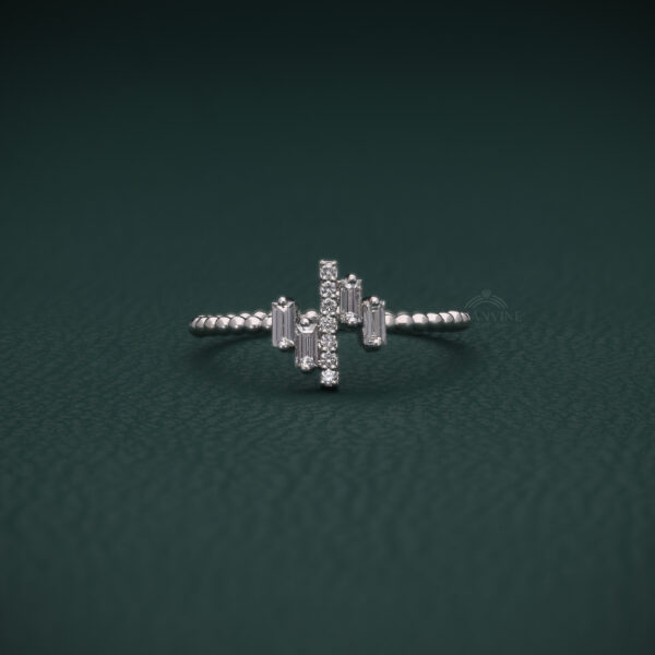 Modern Baguette Diamond Ring