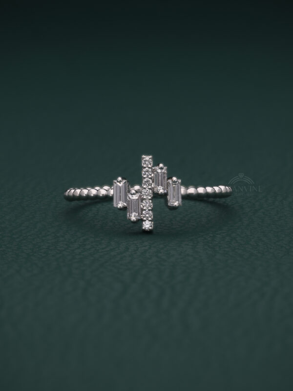 Modern Baguette Diamond Ring